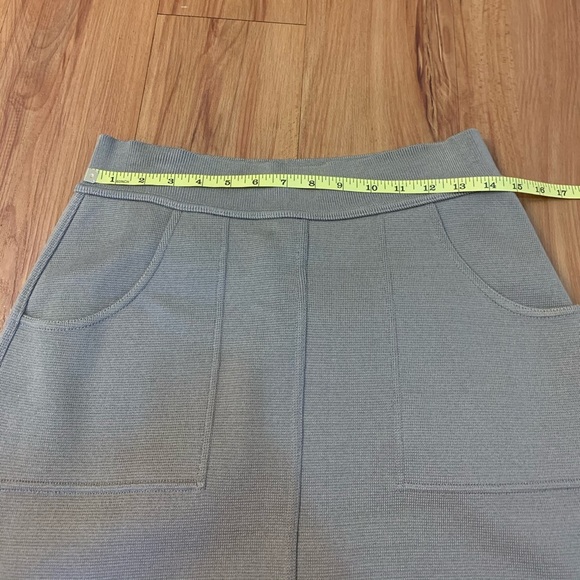 Sonia Rykiel Grey Knit 100% Cotton Midi Skirt - Picture 7 of 9